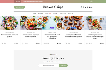 Blog and Magazine WordPress theme