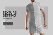 7 Men's T-Shirt and Shorts Mockups, a Shirt Mockup by Grow Design Craft Studio (Thumbnail 4 of 9)