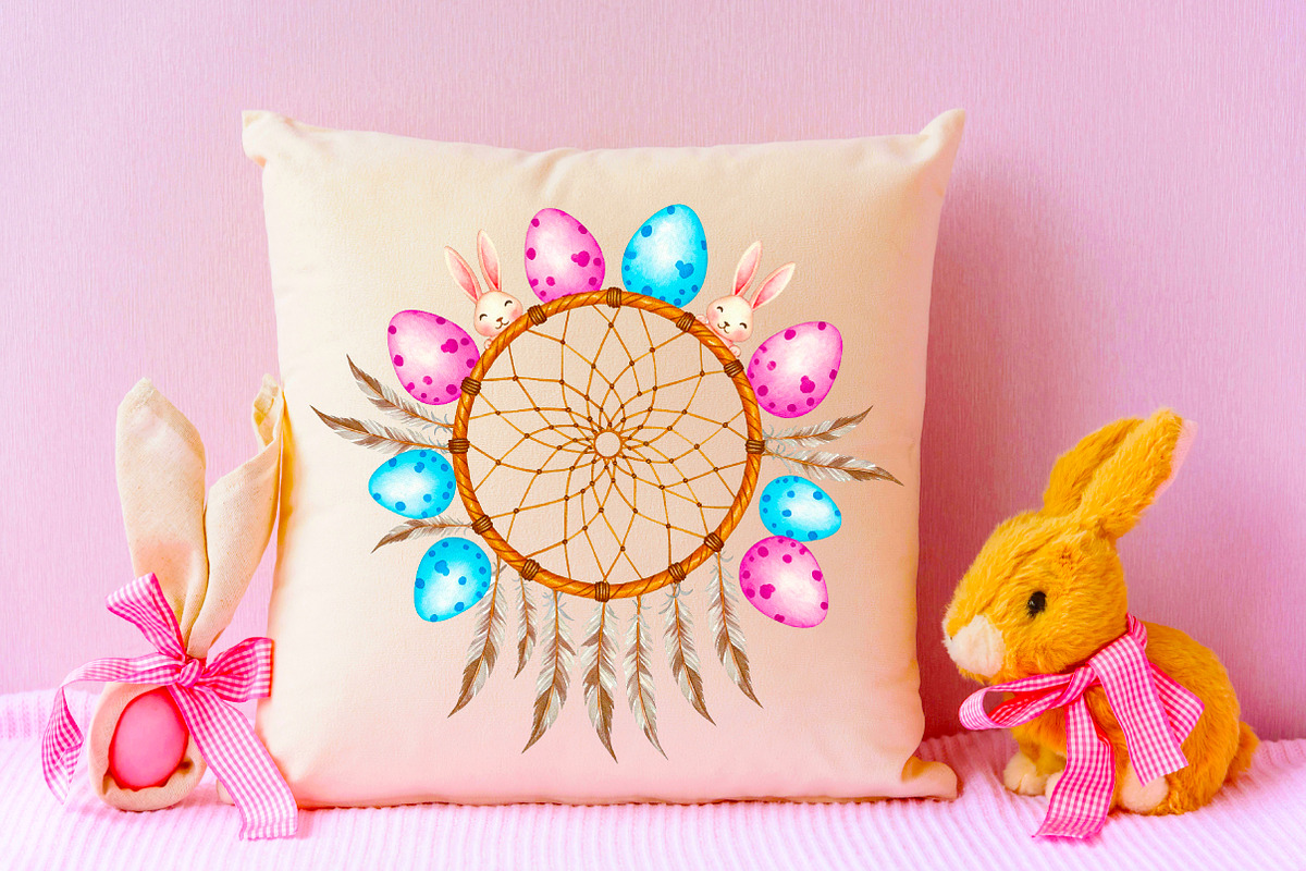 dream catcher made of Easter bunny c, an Illustration by RobertsArt (Photo 7 of 7)