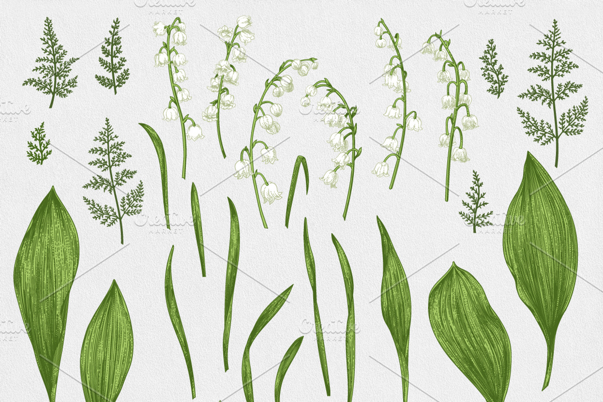 Spring. Lilies of the valley., an Illustration by Lisla (Photo 3 of 4)