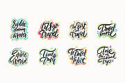 Travel Lettering & Adventure Quotes, a Decorative Illustration by Oktyabr (Thumbnail 3 of 4)
