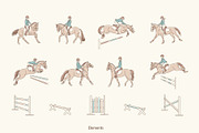 Kids Equestrian Collection, an Animal Illustration by Naurider (Thumbnail 3 of 6)