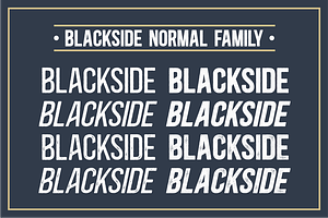 Blackside A Vintage Font