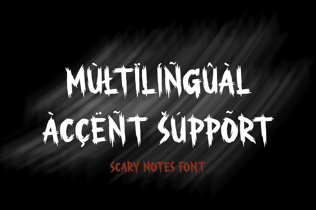 Scary Notes, a Script Font by Ditatype (Photo 10 of 10)