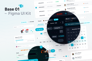 Base 01 UI Kit For Figma