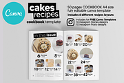 Canva Cake Recipes Cookbook Template, a Magazine Template by DeLaGranSiete (Thumbnail 3 of 11)
