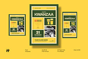 Yellow Happy Kwanzaa Flyer, a Flyer Template by Neermana (Thumbnail 1 of 4)