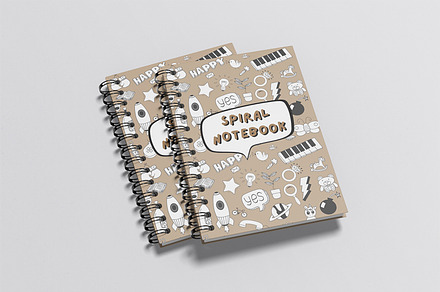 Spiral Notebook Mockup