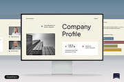 Company Profile & Business Overview, a Presentation Template by Claymoon Lab (Thumbnail 1 of 7)
