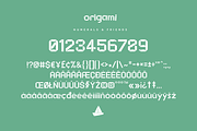 ORIGAMI Font + Elements, a Sans Serif Font by Hanko Goods (Thumbnail 5 of 9)