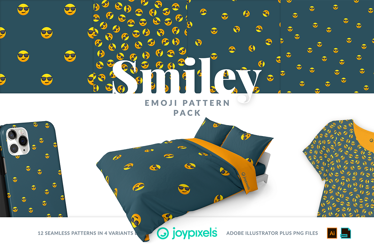 Smiley Emoji Patterns by JoyPixels®, a Pattern Graphic by joypixels (Photo 9 of 13)