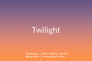 Twilight 100 Gradient Backgrounds