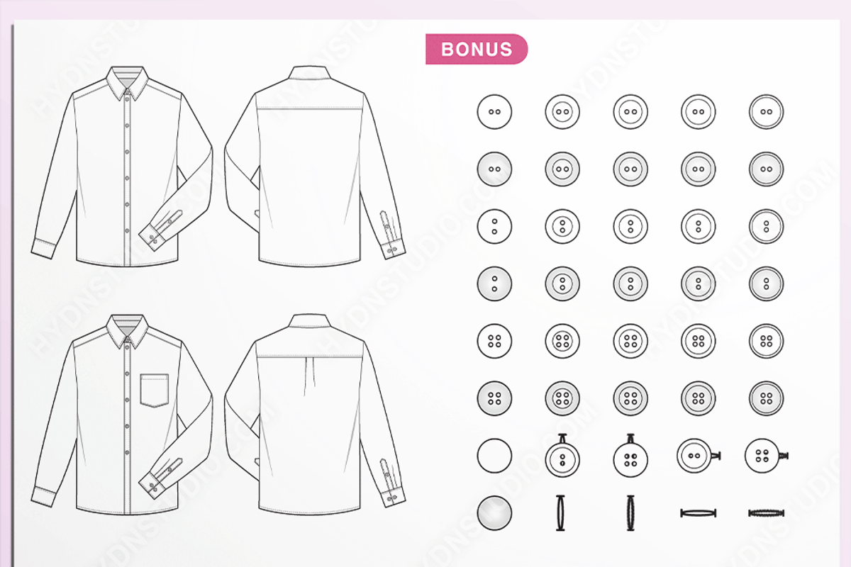 Vector Shirt Design Set, an Illustration by HYDNSTUDIO (Photo 2 of 9)
