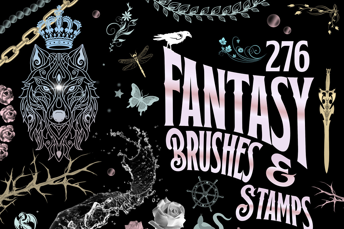 Procreate Fantasy Brushes & Stamps, a Brushes & More by Papaya (Photo 1 of 10)