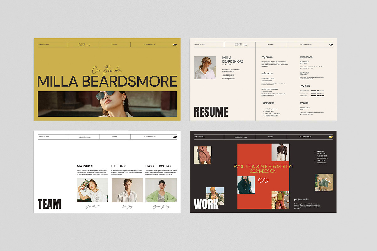 Design Portfolio Presentation, a Presentation Template by Creatiya Type (Photo 6 of 10)