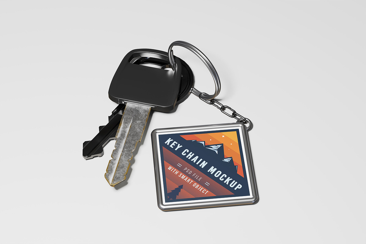 Key Chain Mockup, a Merchandise Mockup by Artlogs x Modaldesain (Photo 1 of 5)