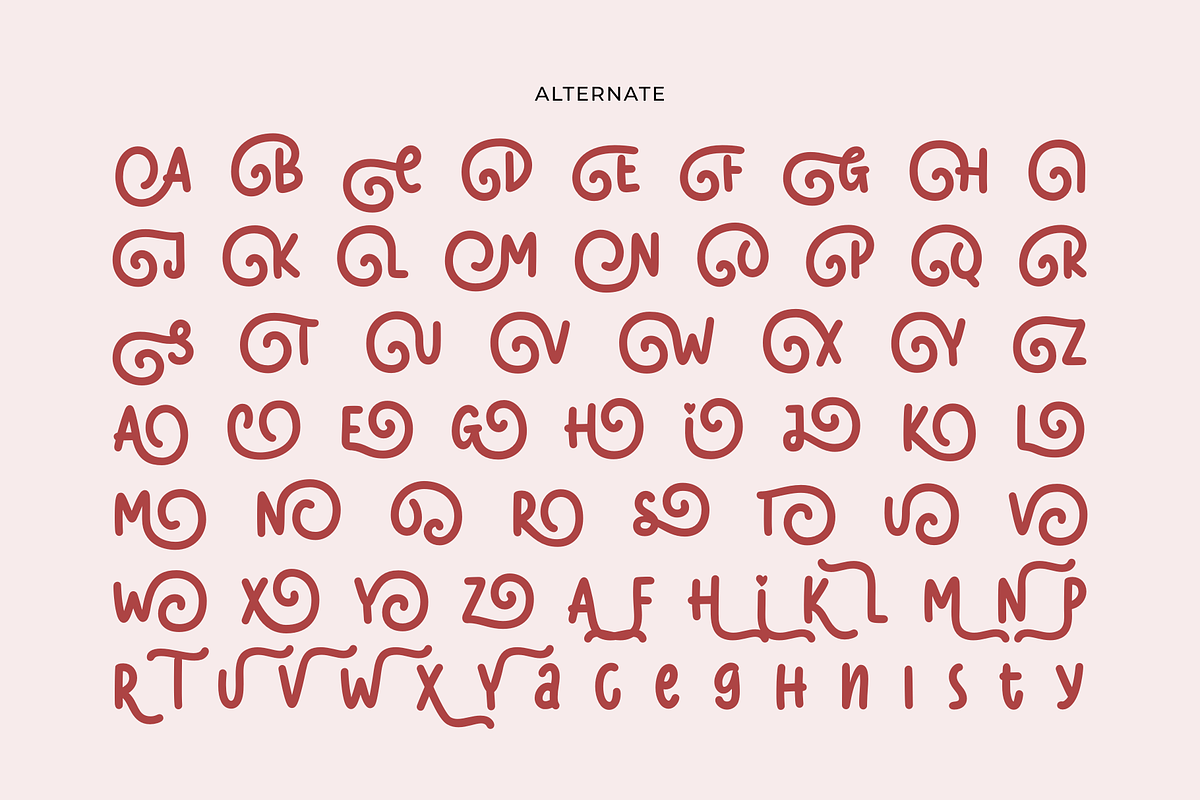 Love Devotion - A Display Font, a Handwritten Font by Ainun Jinan (Photo 8 of 9)