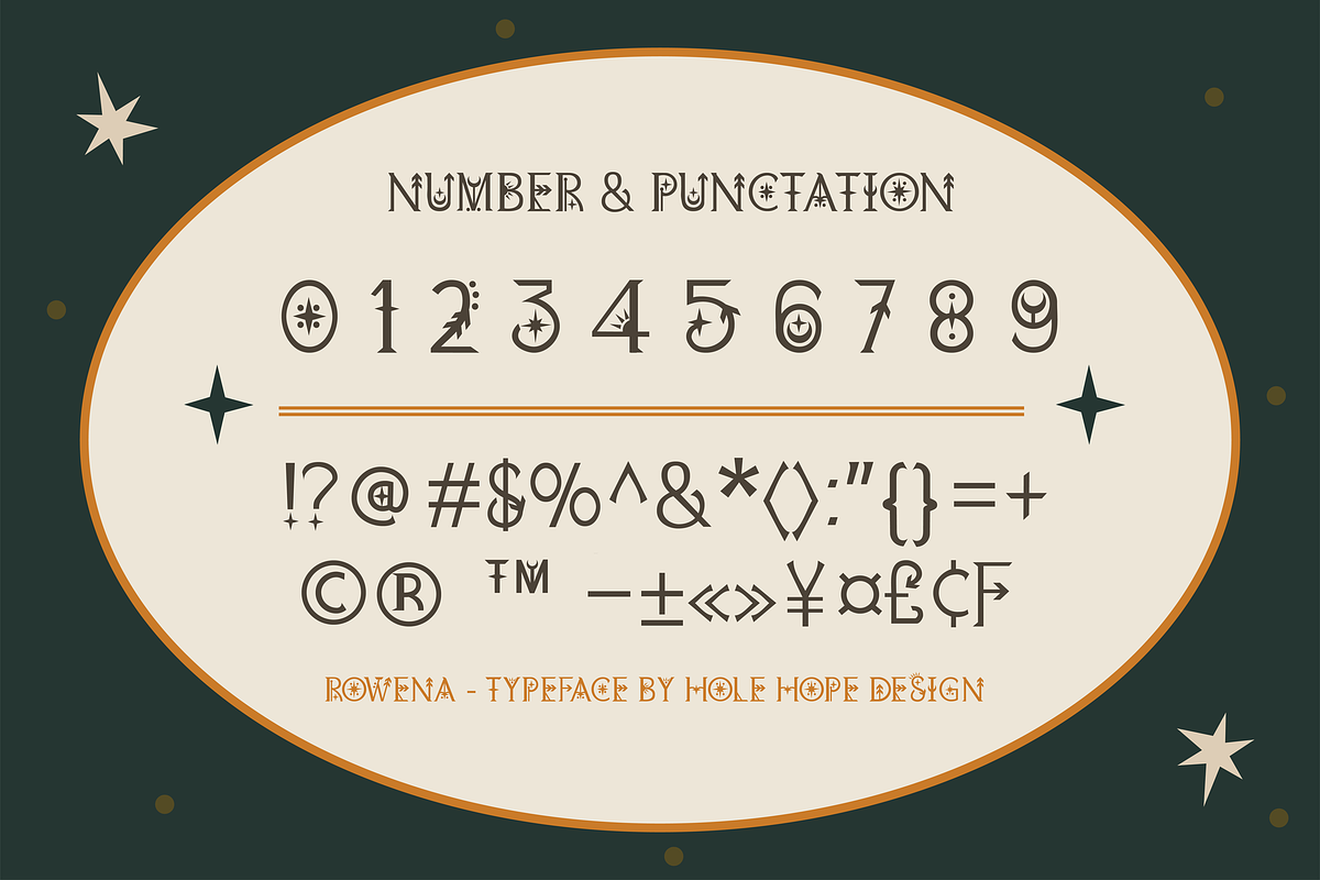 Rowena | Display Bohemian Font, a Serif Font by Hole Hope Design (Photo 3 of 7)