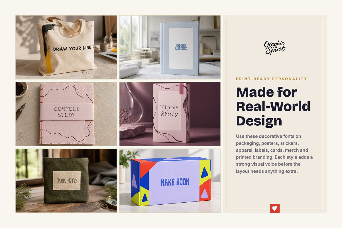 Fonts Bundle III for Creative Design, a Handwritten Font by Graphic Spirit (Photo 2 of 8)