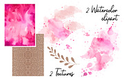 Watercolor floral fashion clipart, an Illustration by KarinkaBU (Thumbnail 5 of 9)