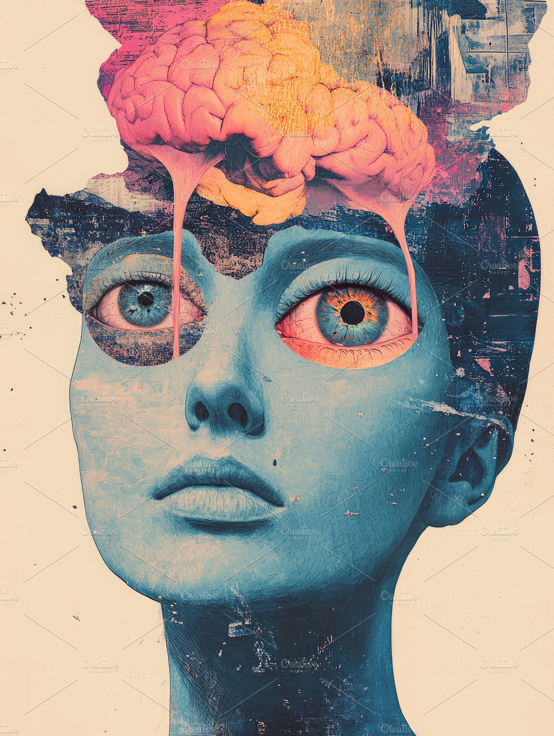 human brain.  Design concept for poster, a Photo by Pictures for you!!!!!!!!!