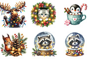 Christmas Animal Peeking Clipart Bun, an Illustration by DreamArtGraphic (Thumbnail 4 of 5)