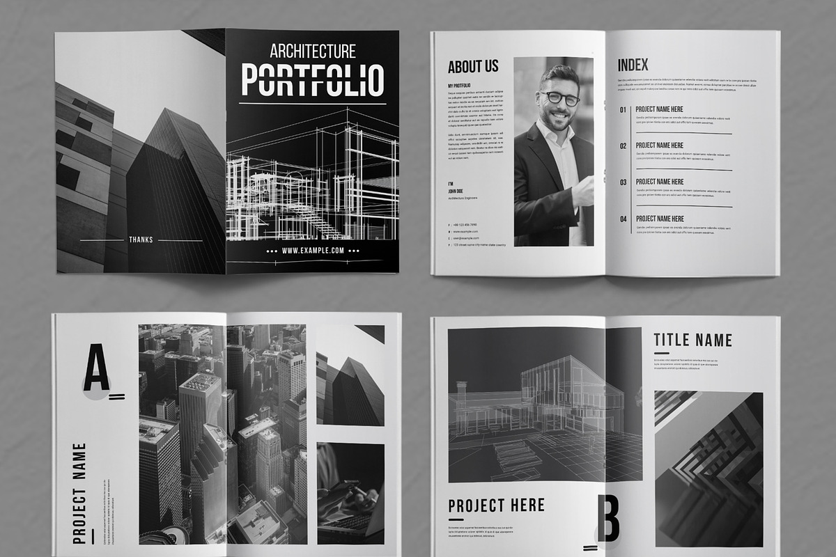 Architecture Portfolio Layout, a Magazine Template by ContestDesign (Photo 2 of 3)