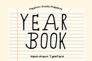 Yearbook - A Handmade Typeface