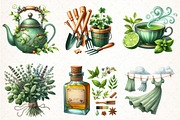 Green Summer Cottagecore Clipart, an Illustration by Pixels.Craft (Thumbnail 3 of 7)
