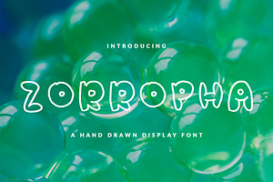 ZORROPHA BUBBLE FONT HEADER