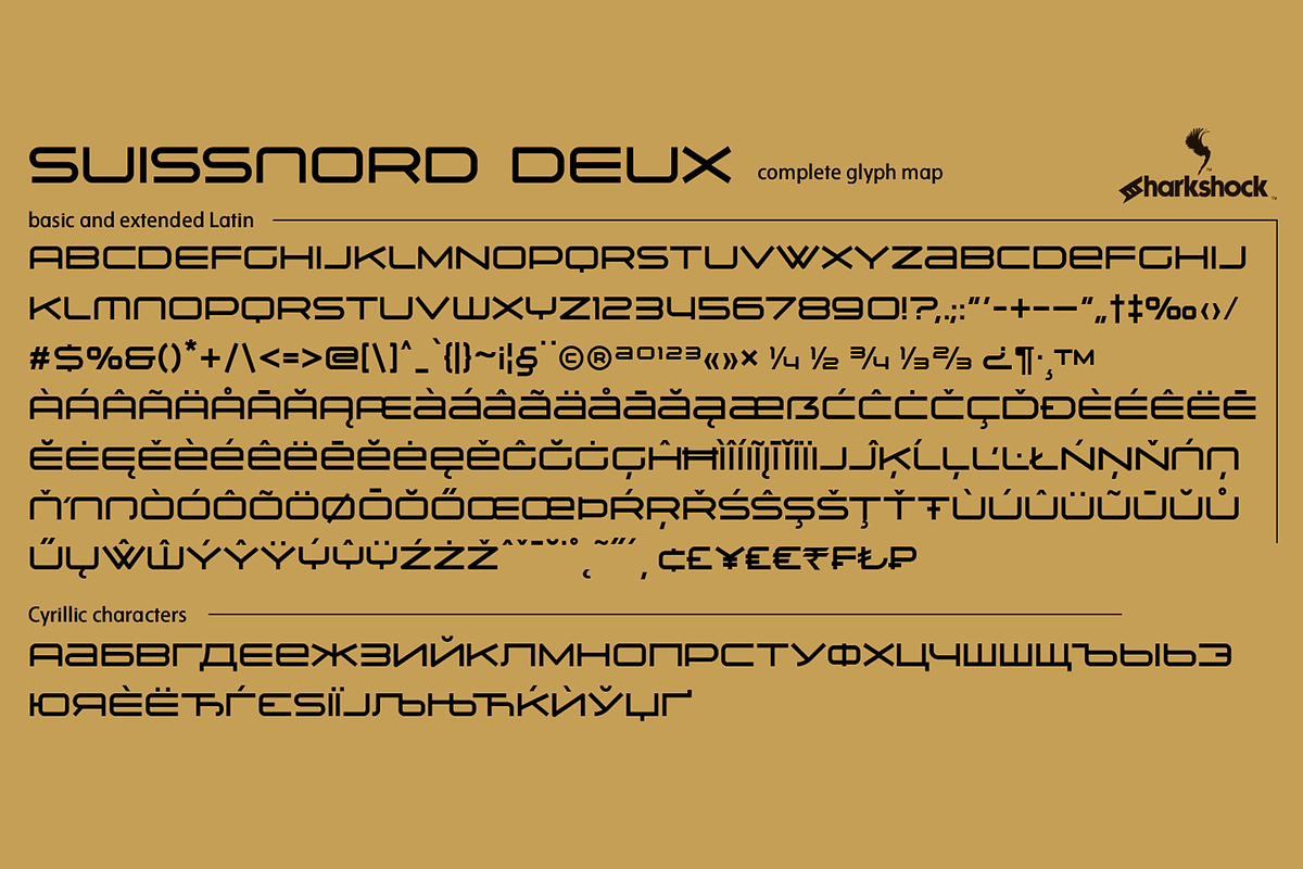 Suissnord Deux, a Sans Serif Font by Sharkshock (Photo 2 of 5)