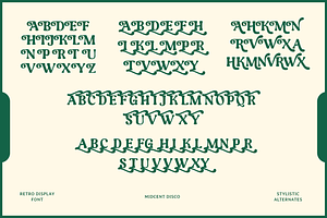 Midcent Disco Display Font