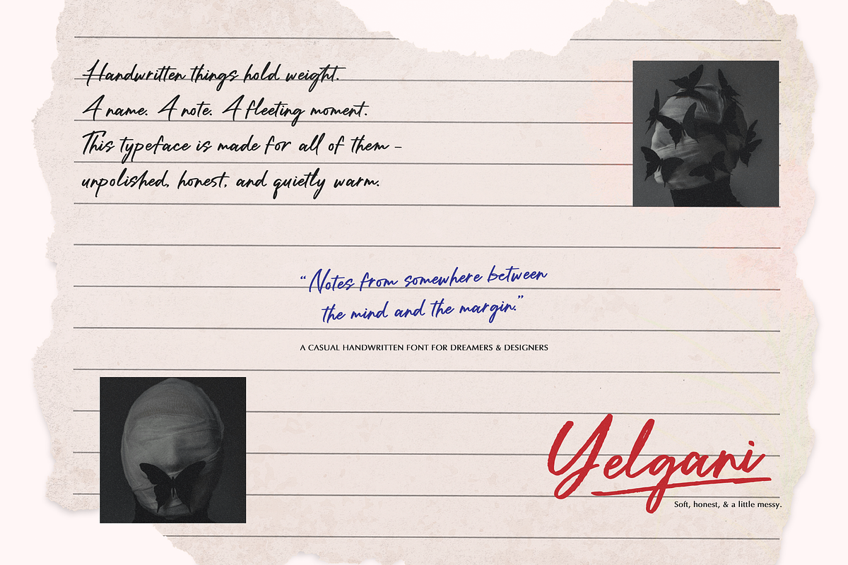 Yelgani | Casual Handwritten Font, a Script Font by gracetype_studio (Photo 2 of 12)