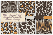 Wild Animal Print Set Natural Luxury, a Pattern Graphic by Oksana Dovhopol Art (Thumbnail 1 of 17)