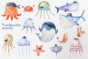 Under the sea. Watercolor Collection, an Animal Illustration by the_myro (Thumbnail 2 of 7)