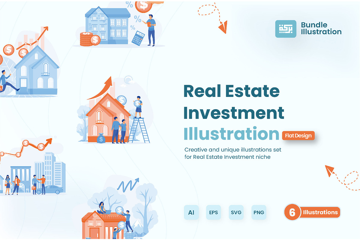 Real Estate Investment set bundle, a Person Illustration by alwie99d (Photo 1 of 6)