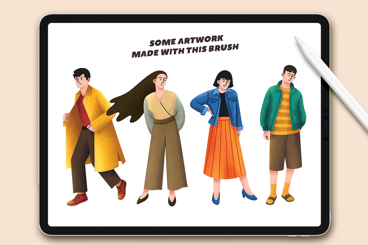 ESTEROS - Procreate Brushes, a Brush Add-On by Nurmiftah (Photo 6 of 9)