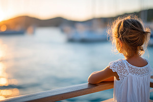 Little girl watching sunset, a Person Photo by MistyDay