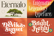 Mega Pack 50 Modern Display Fonts, a Font by timelesstype.co (Thumbnail 4 of 14)