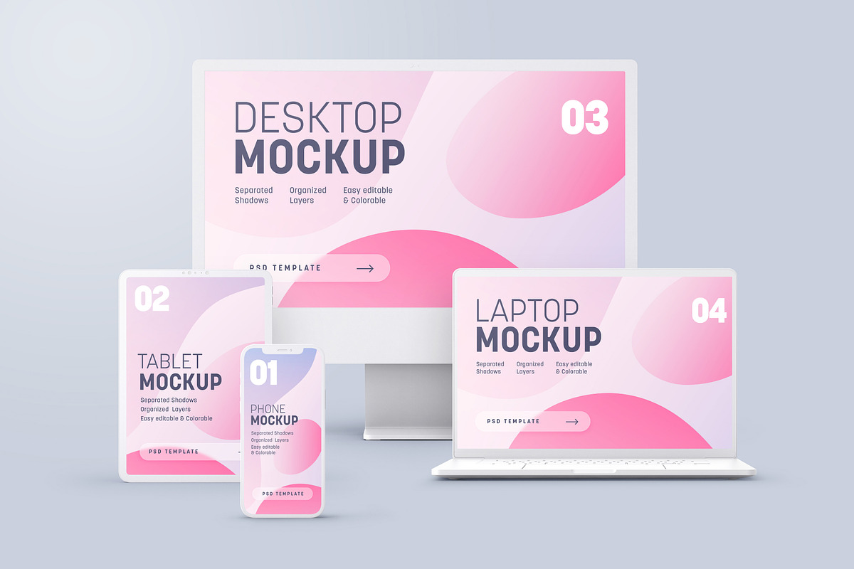 Multi Device Clay Mockup Set, an iPhone Mockup by Deeplab (Photo 28 of 30)