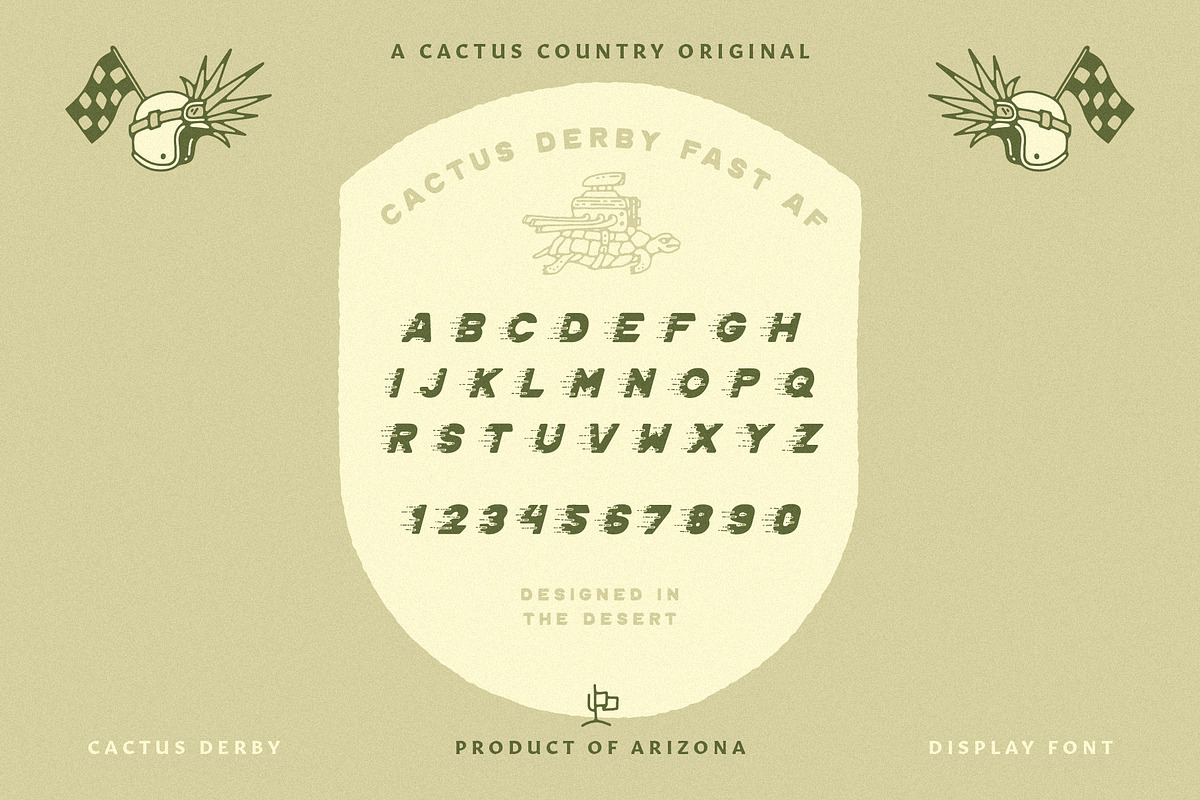 Cactus Derby Display Font, a Sans Serif Font by Cactus Country (Photo 8 of 8)