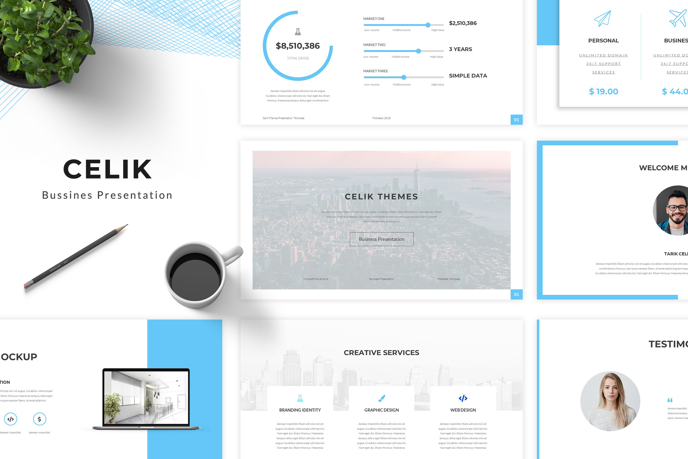 Celik Powerpoint Template, a Presentation Template by kylyman
