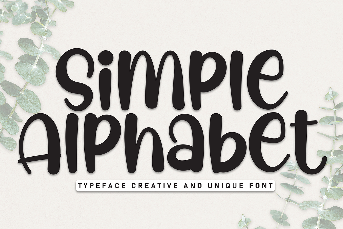 Simple Alphabet | Script Font, a Script Font by Scratchones (Photo 1 of 8)