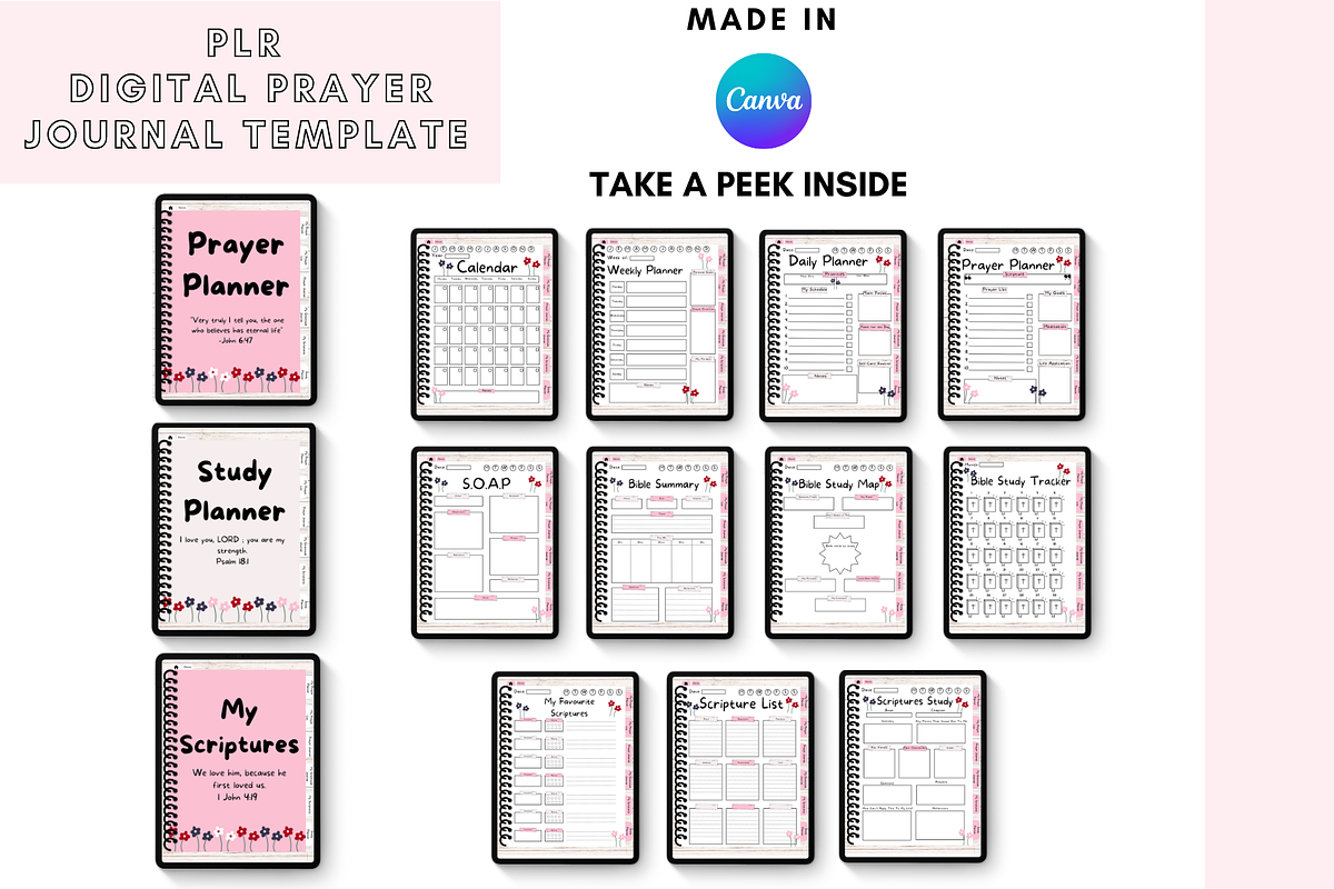 Canva Digital Prayer Journal, a Stationery Template by DigitalbossCreations (Photo 5 of 8)