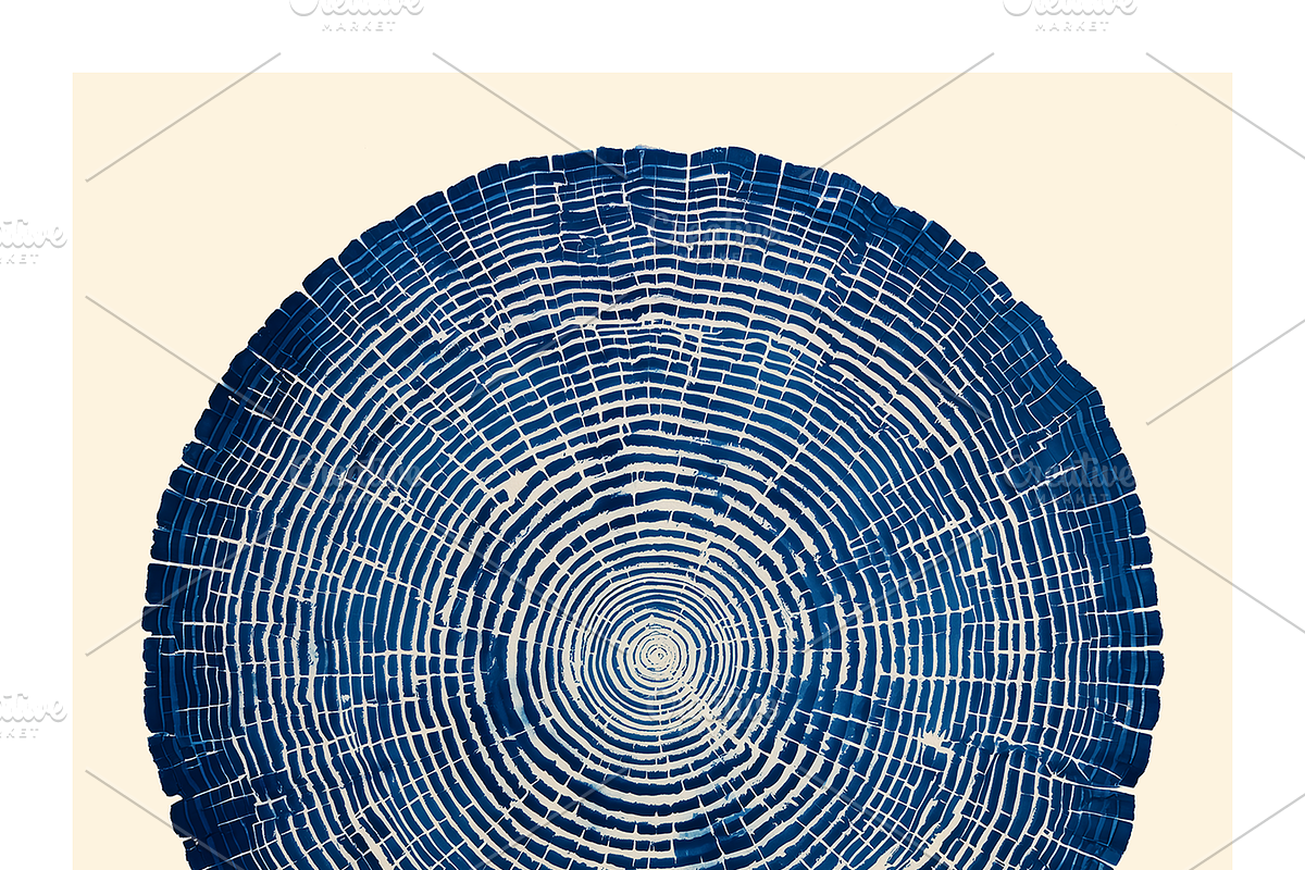 Natt Collection · Organic Tree Rings, a Texture Illustration by milatovar (Photo 11 of 19)