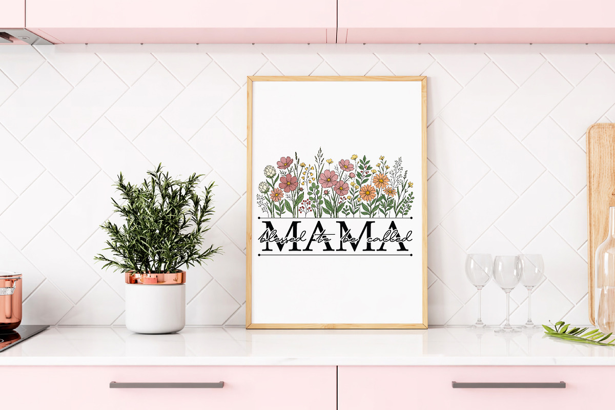 Blessed to Be Called Mama PNG, a Seasonal Illustration by Libby Wishes (Photo 3 of 5)