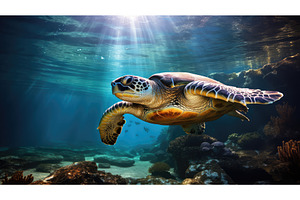 aquatic under water light ai, a Nature Photo by pikepicture