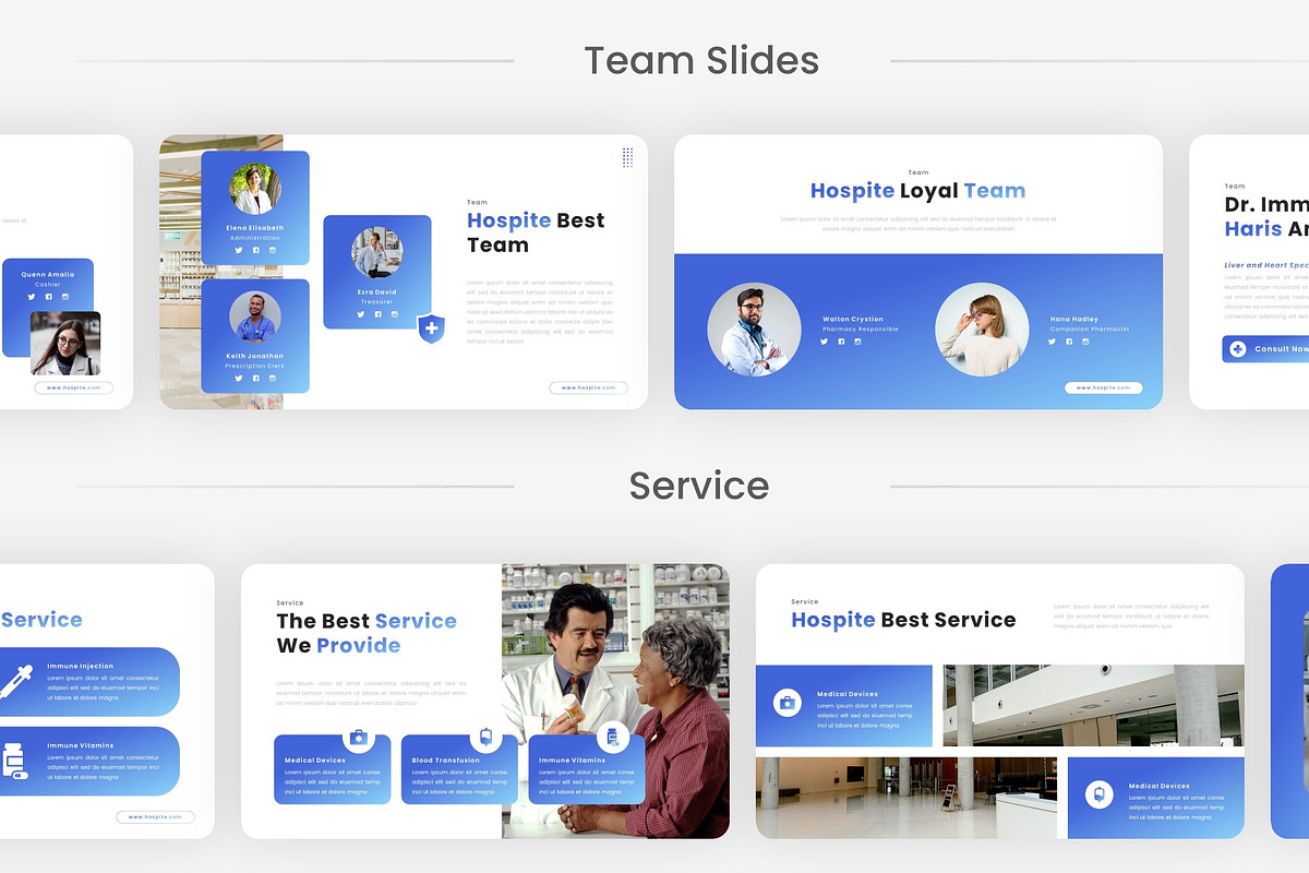 Hospite - Pharmacy Google Slides, a Presentation Template by Ermedia Studio (Photo 3 of 7)