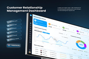 Zenflow - CRM Admin Dashboard, an UI Kit Template by Lumina_ui_ux202