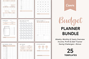 Budget Planner Bundle for Canva, a Templates & Theme by DeeBeeDesign (Thumbnail 1 of 11)